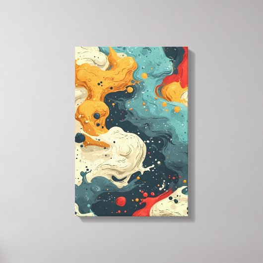 Kosmische Stromen Canvas Afdruk (Voorkant)