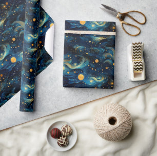 Kosmische Symfonie: Hemelse Muziek Art Design Cadeaupapier