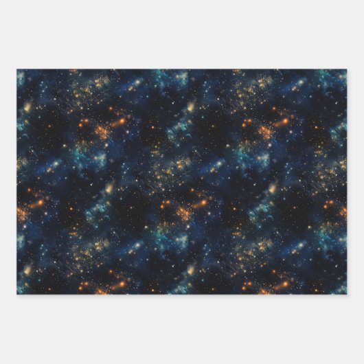 Kosmische Symfonie Hemelse Muzikale Vormen Ontwerp Inpakpapier Vel (Voorkant 2)