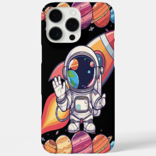 Kosmische Telefoon Zwart Hoesje Ruimte Thema Plane