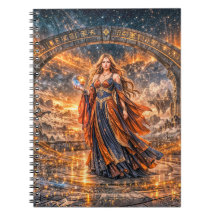 Kosmische Tovenares – Fantasie Spiraal Notebook