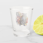 Kosmische uilen shot glas (Achterkant)