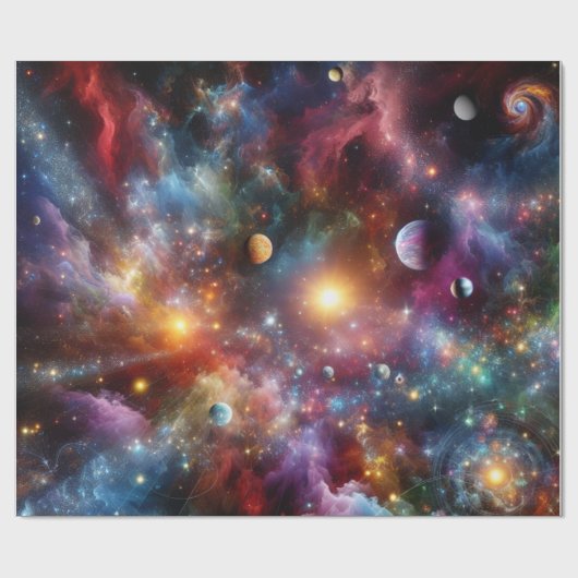 KOSMISCHE UTOPIE CADEAUPAPIER (Vlak)