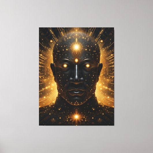 Kosmische Verlichting Canvas Afdruk (Voorkant)