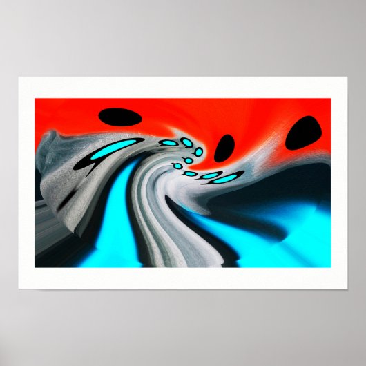 Kosmische vervorming poster (Voorkant)