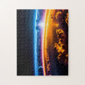 Kosmische visie op de toekomstige stad vanaf de 4e legpuzzel (Verticaal)