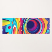 Kosmische Vortex in een levendige reis Yogamat (Achterkant (horizontaal))