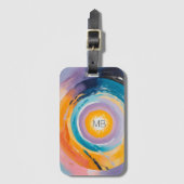 Kosmische Vortex: Zonne-omhelzing Bagagelabel (Voorkant (verticaal))