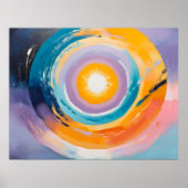 Kosmische Vortex: Zonne-omhelzing Poster (Voorkant)