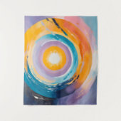 Kosmische Vortex: Zonne-omhelzing Wandkleed (Voorkant)