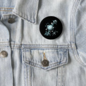Kosmische Waterman Uranus Zodiac Ronde Button 5,7 Cm (In situ)