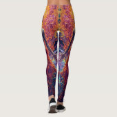 Kosmische wedergeboorte Leggings – Psychedelische  (Achterkant)