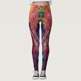 Kosmische wedergeboorte Leggings – Psychedelische