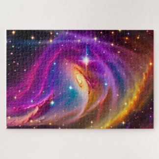 Kosmische Wervelende Indigo Gebeurtenis in het Uni Legpuzzel