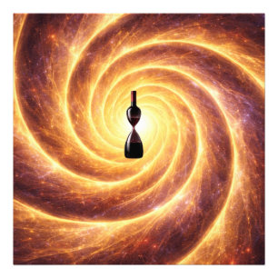Kosmische wijnwervel wandkunst - Canvasprint Foto Afdruk