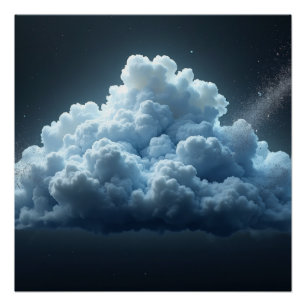 Kosmische wolken muurkunst – Dromerige ruimtewolke Perfect Poster