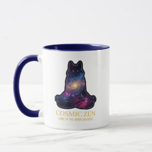Kosmische Zen Wolf – Mediterende Galaxy Spirit Die Mok