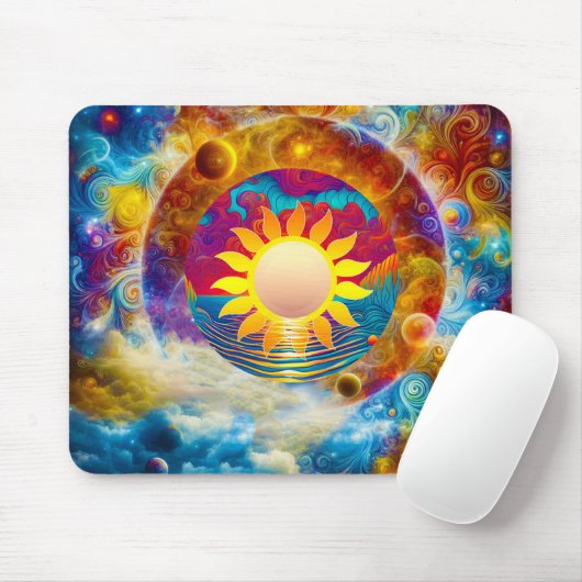 Kosmische Zon Muismat (Met muis)
