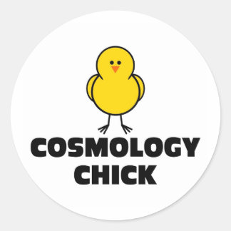 Kosmologie CHick Ronde Sticker