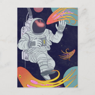 Kosmonaut Briefkaart
