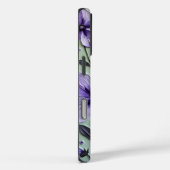 Kosmos Bloemen op een Blauw Canvas Case-Mate iPhone Case (Achterkant / Rechts)
