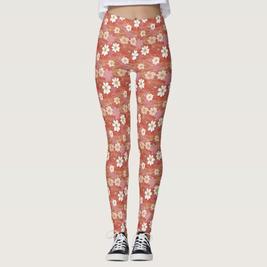 Kosmos Chiyogami Patroon Leggings (Voorkant)