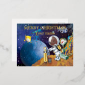 kosmos folie feestdagen briefkaart (Voorkant / Achterkant)