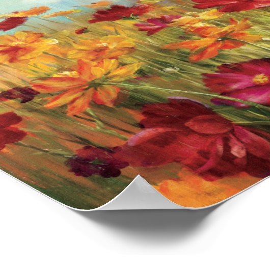 Kosmos in het veld poster (Hoek)