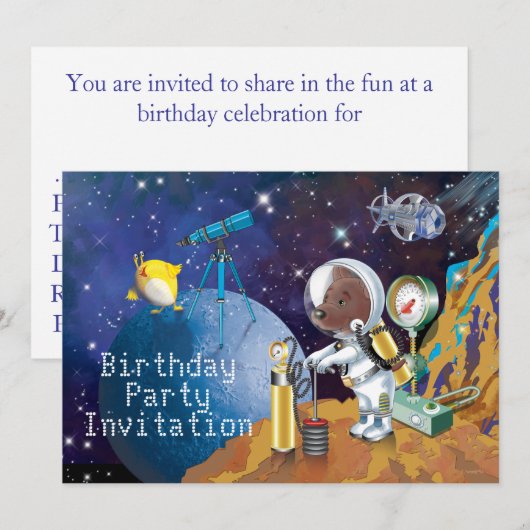 kosmos kaart (Voorkant / Achterkant)