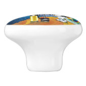 kosmos keramische knop (Zijkant)