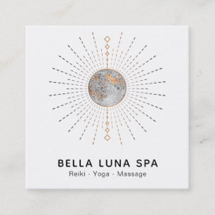 *~* Kosmos Lunar Energy Rays Moon Shaman Vierkante Visitekaartje
