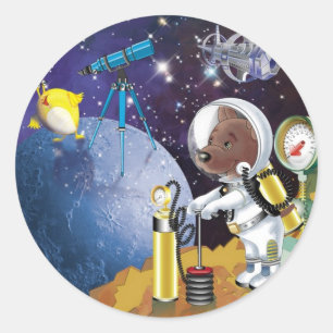 kosmos ronde sticker