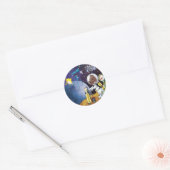 kosmos ronde sticker (Envelop)