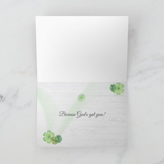 Kosmosbloem op gewitwasd hout kaart (Binnen)