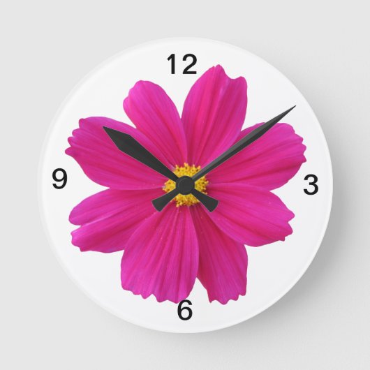  kosmosbloem ronde klok (Voorkant)