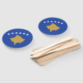 Kosovaanse vlag handwaaier (Niet-gemonteerd)