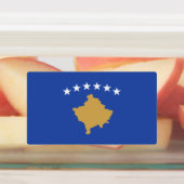 Kosovaanse vlag labels (Aangebracht)