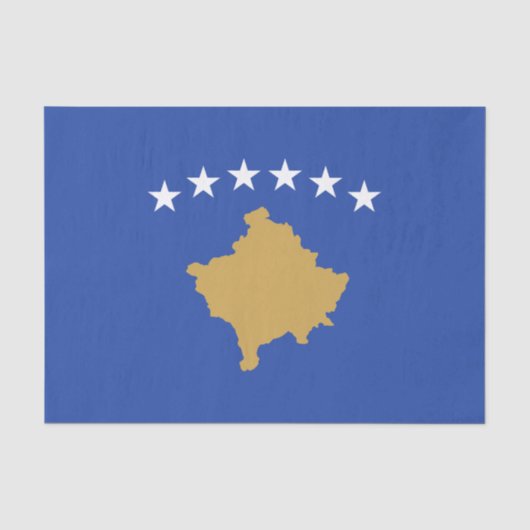 Kosovaanse vlag tissuepapier (Voorkant)
