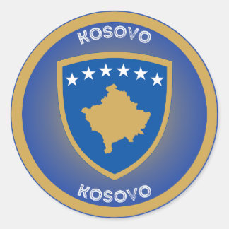 Kosovaarse Erfgoed Embleem Ronde Sticker
