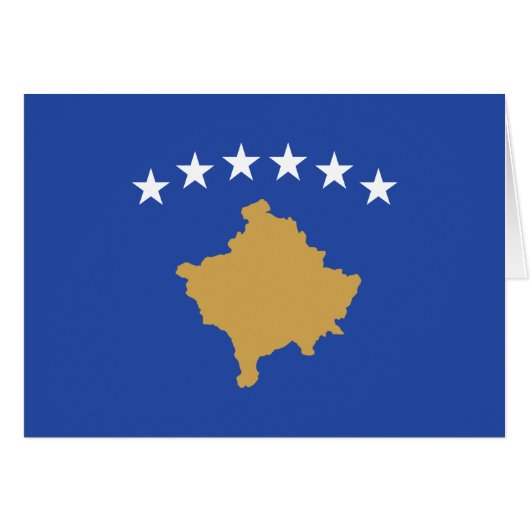 Kosovaarse vlag (Voorkant Horizontaal)