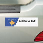 Kosovaarse vlag bumpersticker (Op auto)