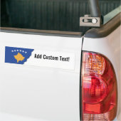 Kosovaarse vlag bumpersticker (Op Truck)