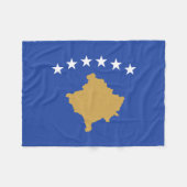 Kosovaarse vlag fleece deken (Voorkant (Horizontaal))