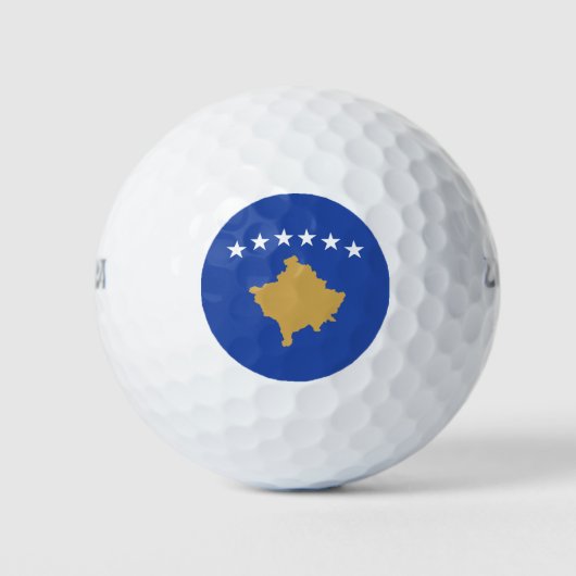 Kosovaarse vlag golfballen (Voorkant)