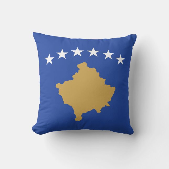 Kosovaarse vlag kussen (Voorkant)