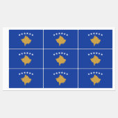 Kosovaarse vlag labels (Vel)