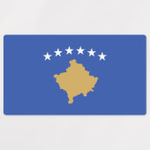Kosovaarse vlag labels (Design 1)
