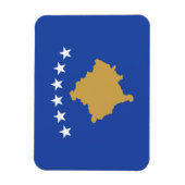 Kosovaarse vlag magneet (Verticaal)