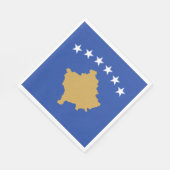 Kosovaarse vlag servet (Hoek)