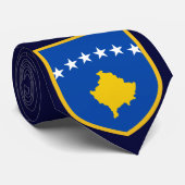 Kosovaarse vlag stropdas (Opgerold)